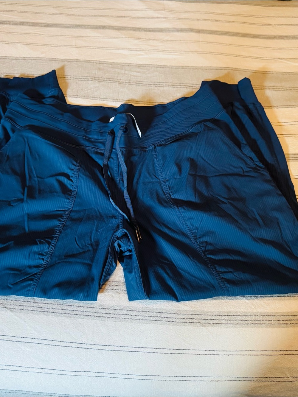 lululemon athletica Deep Navy Ribbed Track Joggers